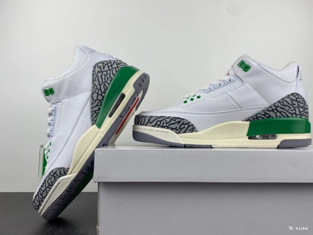 Reps TBK Retro Jordan CK9246-136 3 Green (W) Lucky 0810